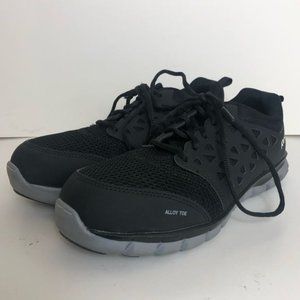 Reebok Sublite Cushion Alloy Toe Work Shoes Black Sz 7